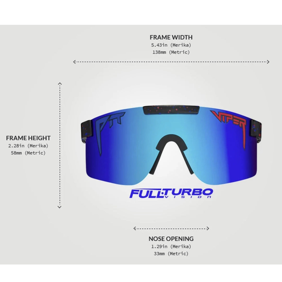 Pit Viper Pit Viper The Original Narrow - The Absolute Liberty Polarized Sunglasses Mens Sunglasses Polarized