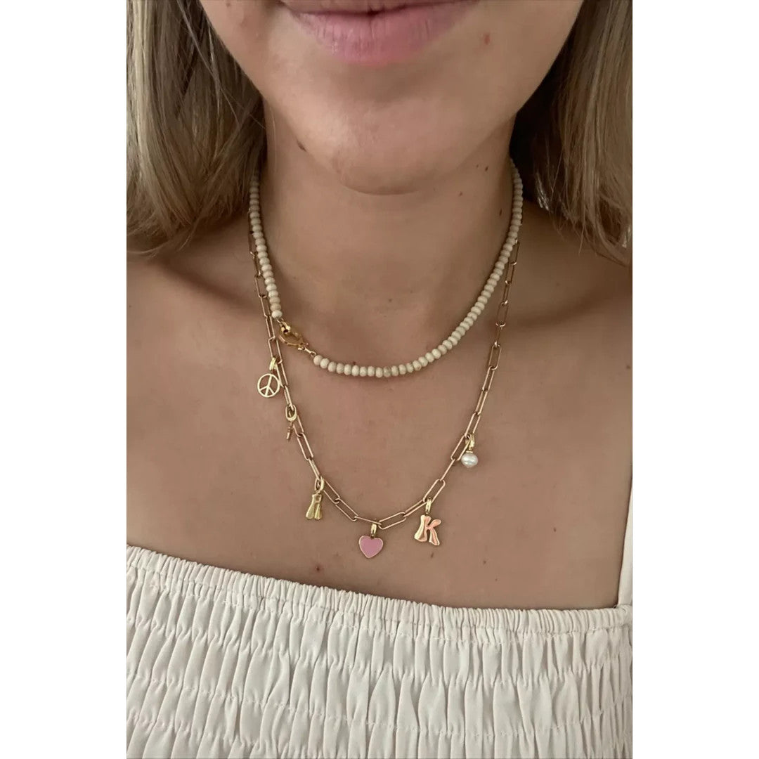 Pura Vida Harper Peace Sign Charm