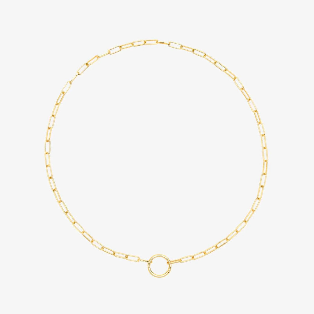 Pura Vida Harper Round Charm Chn Choker
