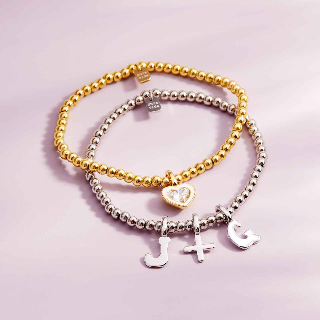 Pura Vida Harper Stone & Enamel Heart Charm