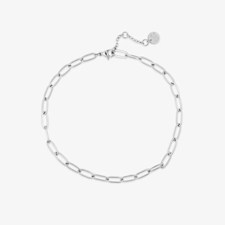 Pura Vida Paperclip Chain Anklet