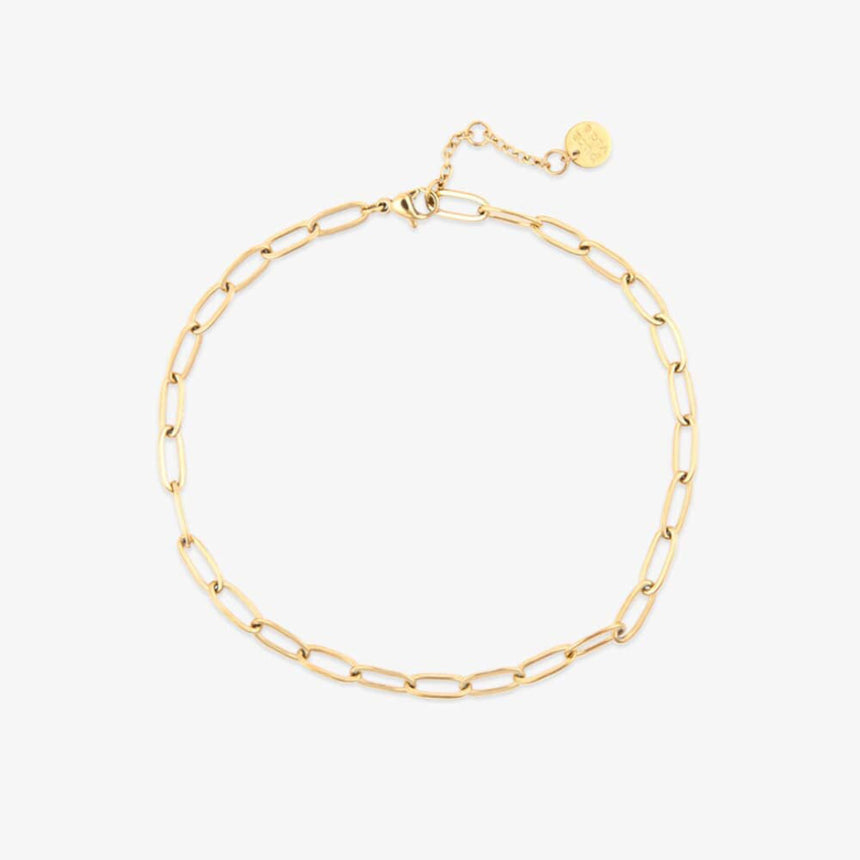 Pura Vida Paperclip Chain Anklet