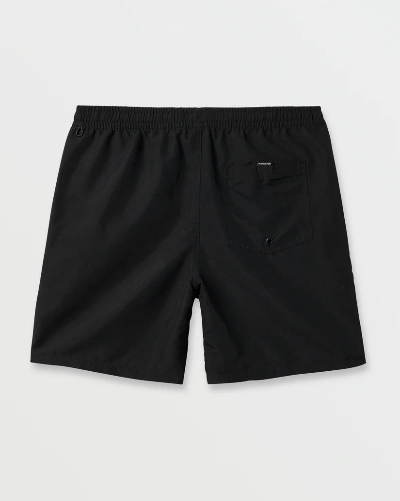 Quiksilver Quiksilver Men's Everyday Solid Volley 17" Marine Blue S Mens Elastic Swim Trunks