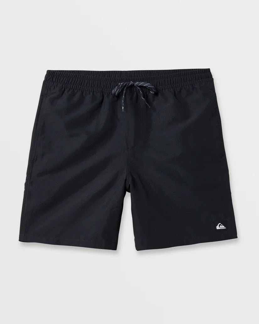 Quiksilver Quiksilver Men's Everyday Solid Volley 17" Marine Blue S Mens Elastic Swim Trunks