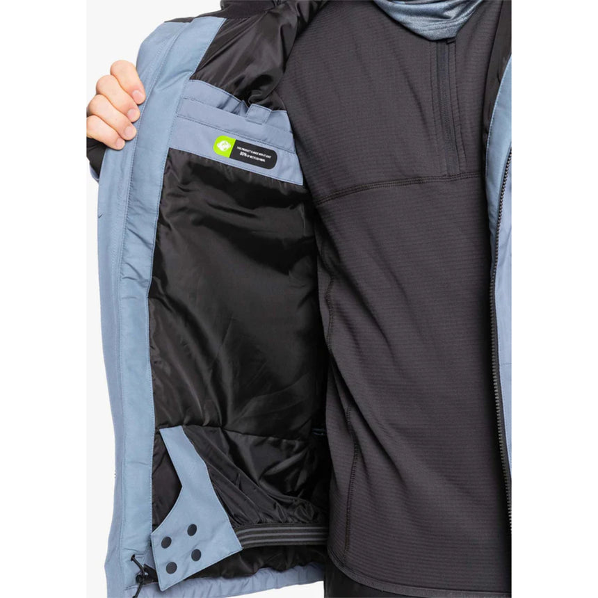 Quiksilver Men's Misson Block Jacket - Flint Stone