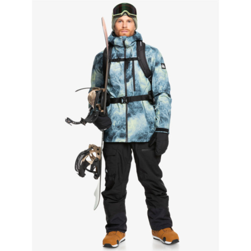 Quiksilver Quiksilver Men's Mission Printed Jacket SPACE STONE CELERY GREEN XS Mens Insulated Snowboard Jacket