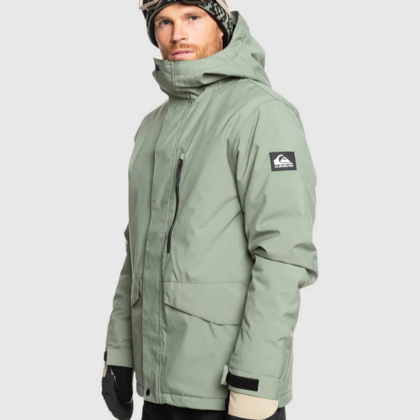 Quiksilver Men's Mission Solid Jacket - Sea Spray