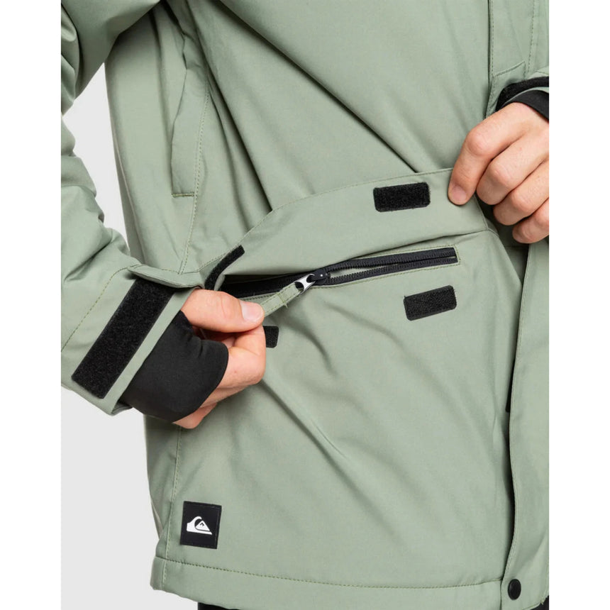 Quiksilver Men's Mission Solid Jacket - Sea Spray