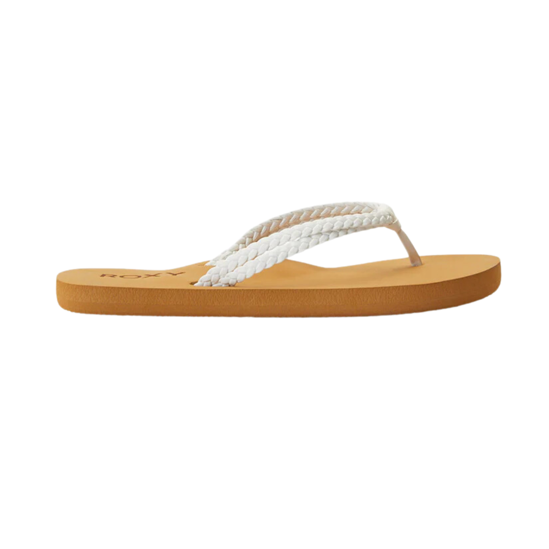 Roxy RG Costas II Youth Girls Flip Flops - White