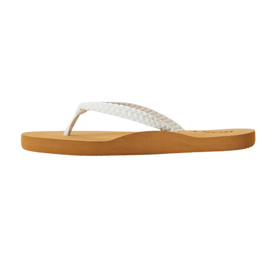Roxy RG Costas II Youth Girls Flip Flops - White
