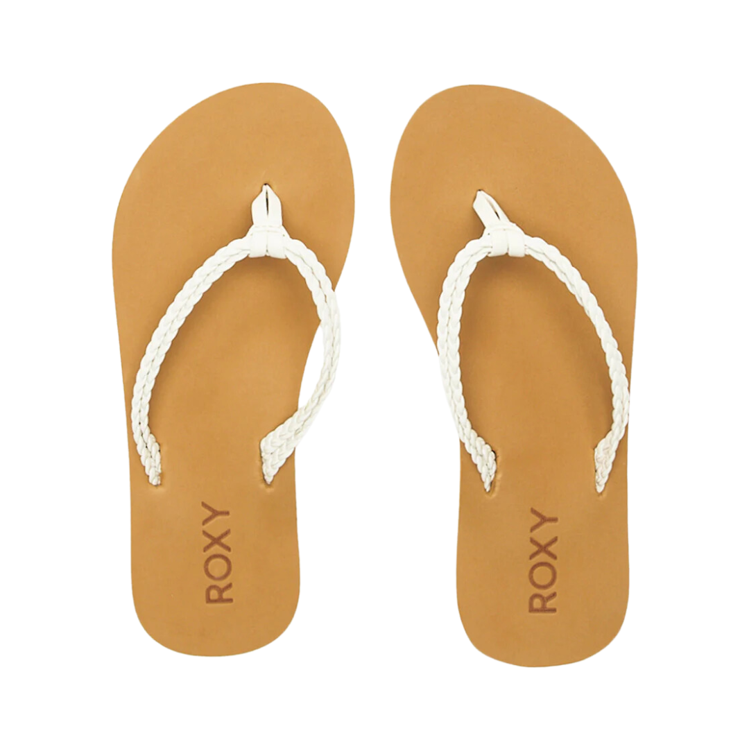 Roxy RG Costas II Youth Girls Flip Flops - White