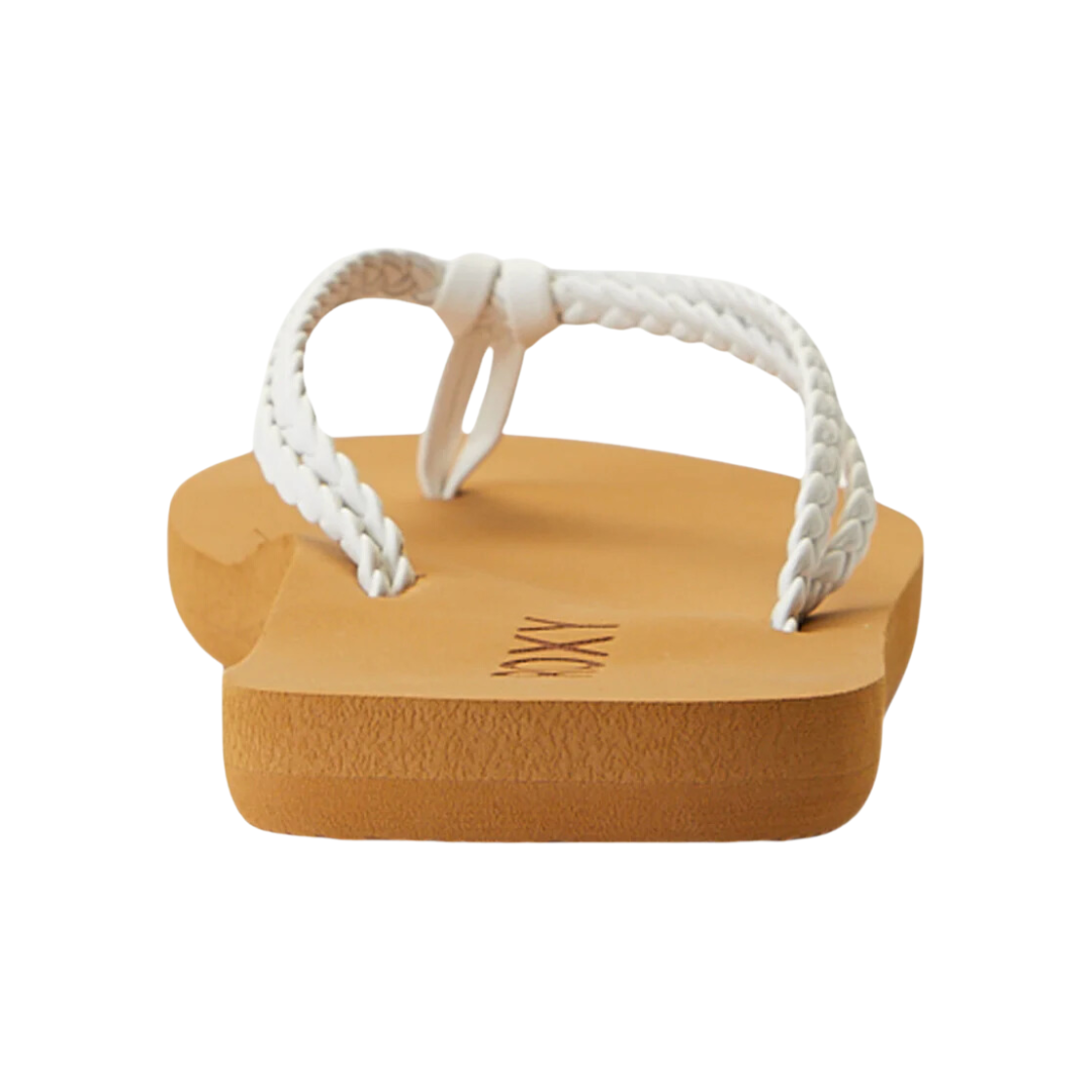 Roxy RG Costas II Youth Girls Flip Flops - White
