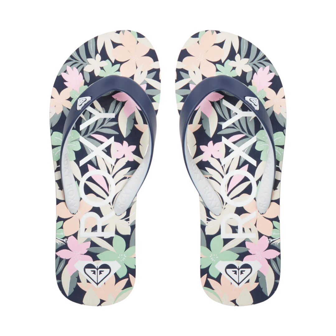Roxy RG Tahiti VII Flip Flops - Light Navy/Pink