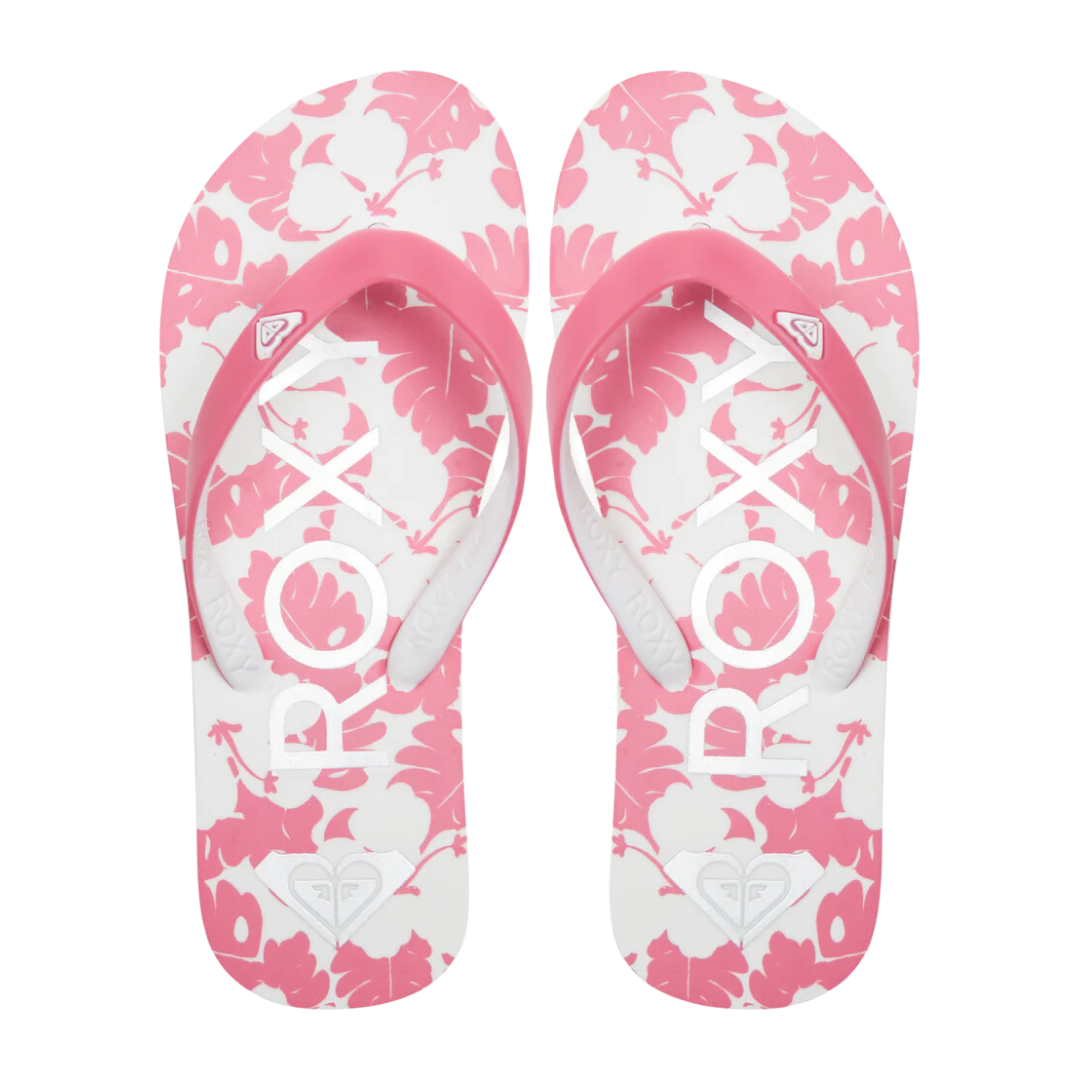 Roxy RG Tahiti VII Flip Flops - Super Pink/White