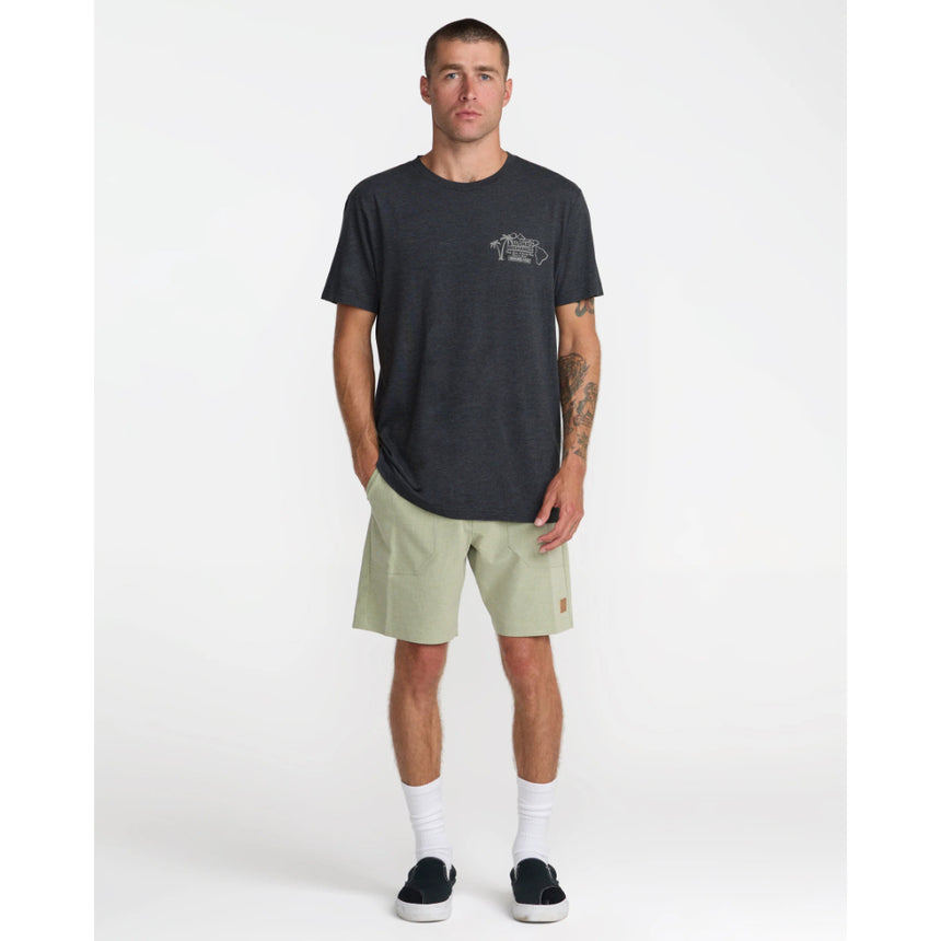 RVCA RVCA Men's Aloha Mechanics Short Sleeve Shirt - Pirate Black Pirate Black S Mens T-Shirts