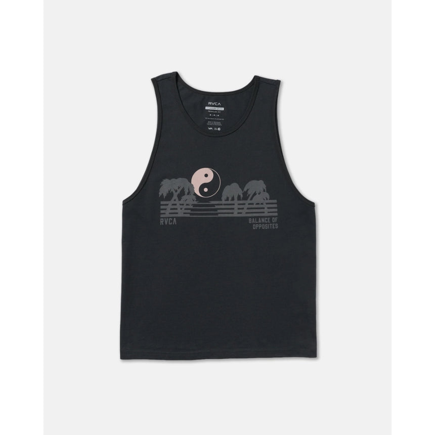RVCA RVCA Men's Balance Horizon Tank Top - Pirate Black Pirate Black S Mens Sleeveless Shirts
