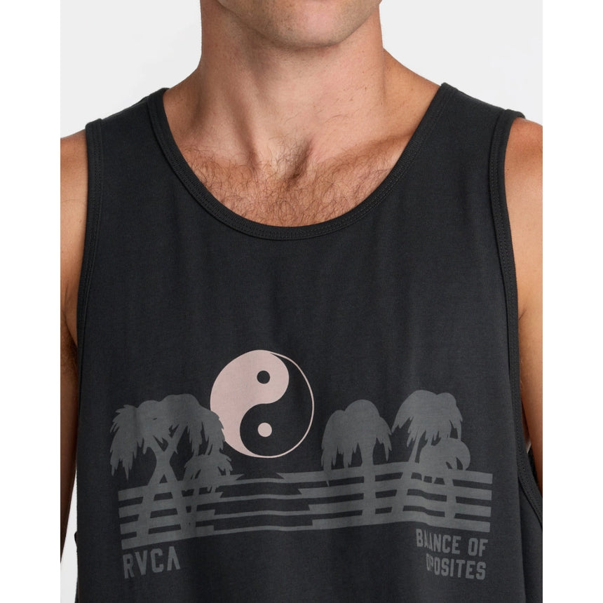 RVCA RVCA Men's Balance Horizon Tank Top - Pirate Black Pirate Black S Mens Sleeveless Shirts