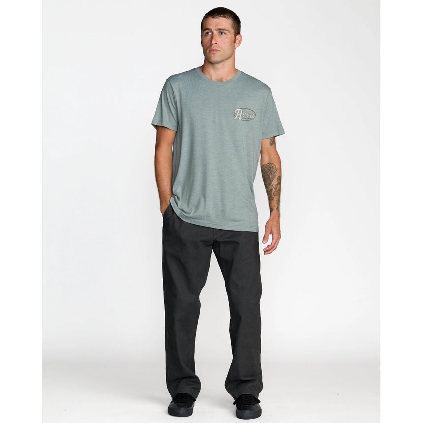 RVCA RVCA Men's Corral Short Sleeve Shirt - Lead Lead M Mens T-Shirts