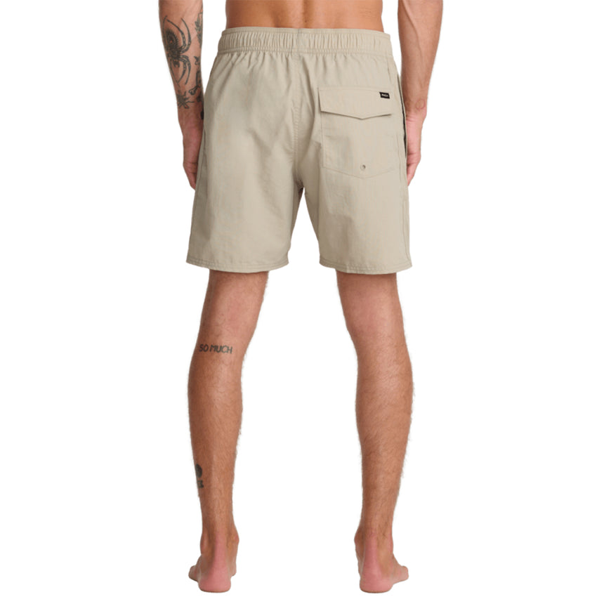 RVCA RVCA Men's Crest Elastic 17" Swim Short - Covert Green Covert Green S Mens Elastic Casual Trunks