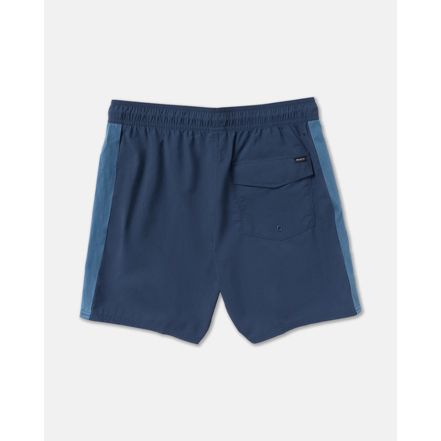 RVCA RVCA Men's Crest Elastic 17" Swim Short - Moody Blue Moody Blue S Mens Elastic Casual Trunks