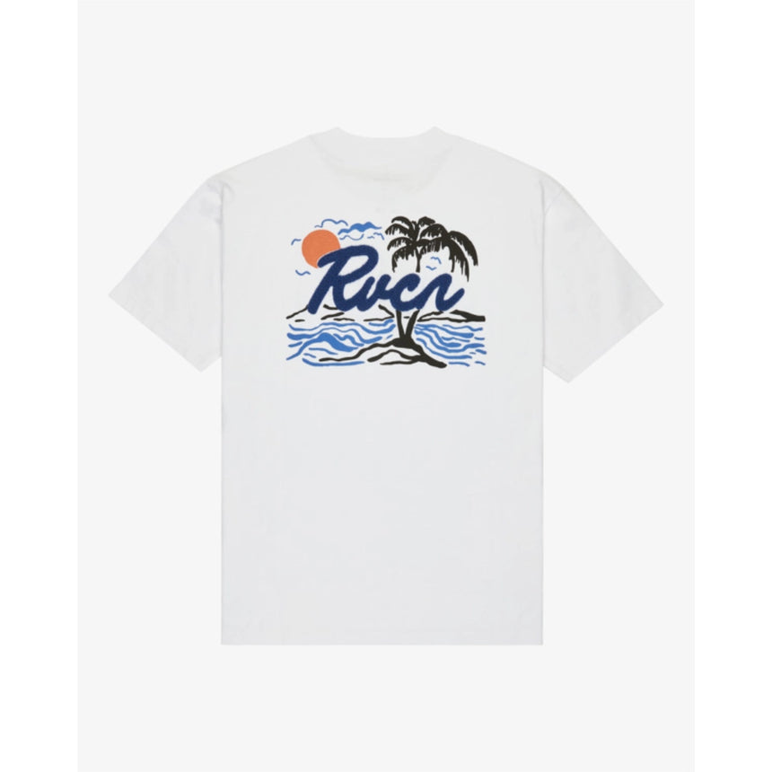 RVCA RVCA Men's Currents Short Sleeve Shirt - Antique White Antique White S Mens T-Shirts