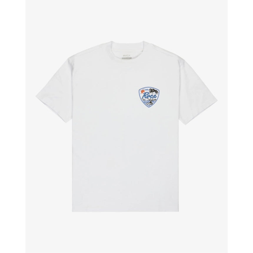 RVCA RVCA Men's Currents Short Sleeve Shirt - Antique White Antique White S Mens T-Shirts