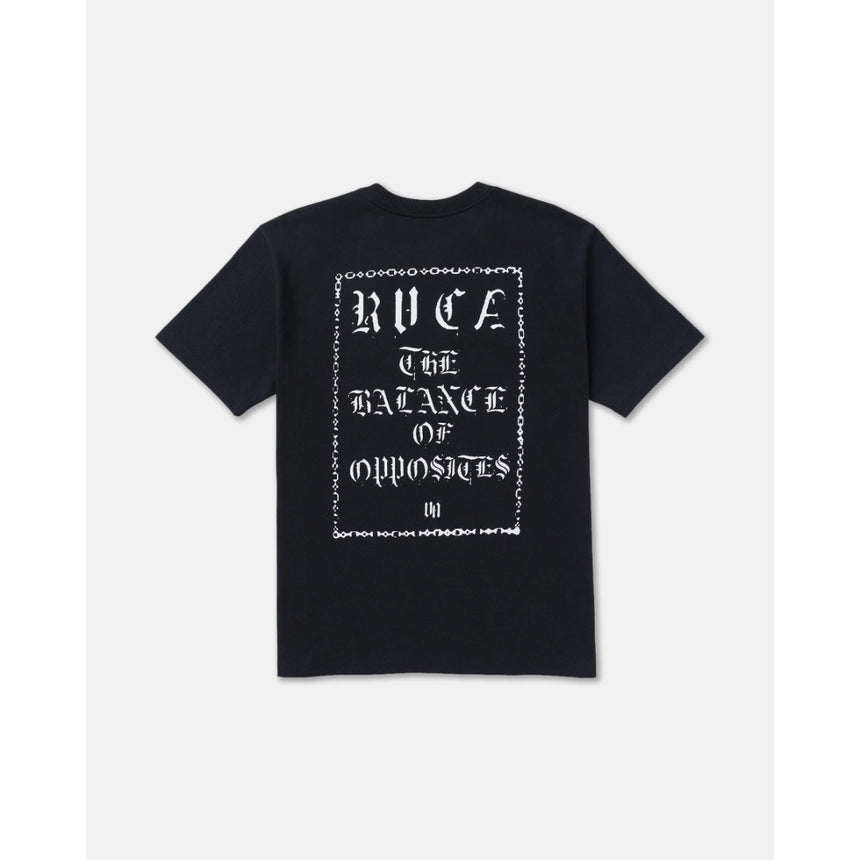 RVCA RVCA Men's Dark Link Short Sleeve Shirt - Black Black S Mens T-Shirts