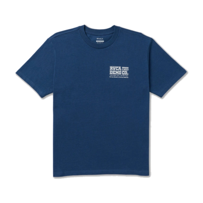 RVCA RVCA Men's Demo Short Sleeve Shirt - Dark Denim Dark Denim S Mens T-Shirts