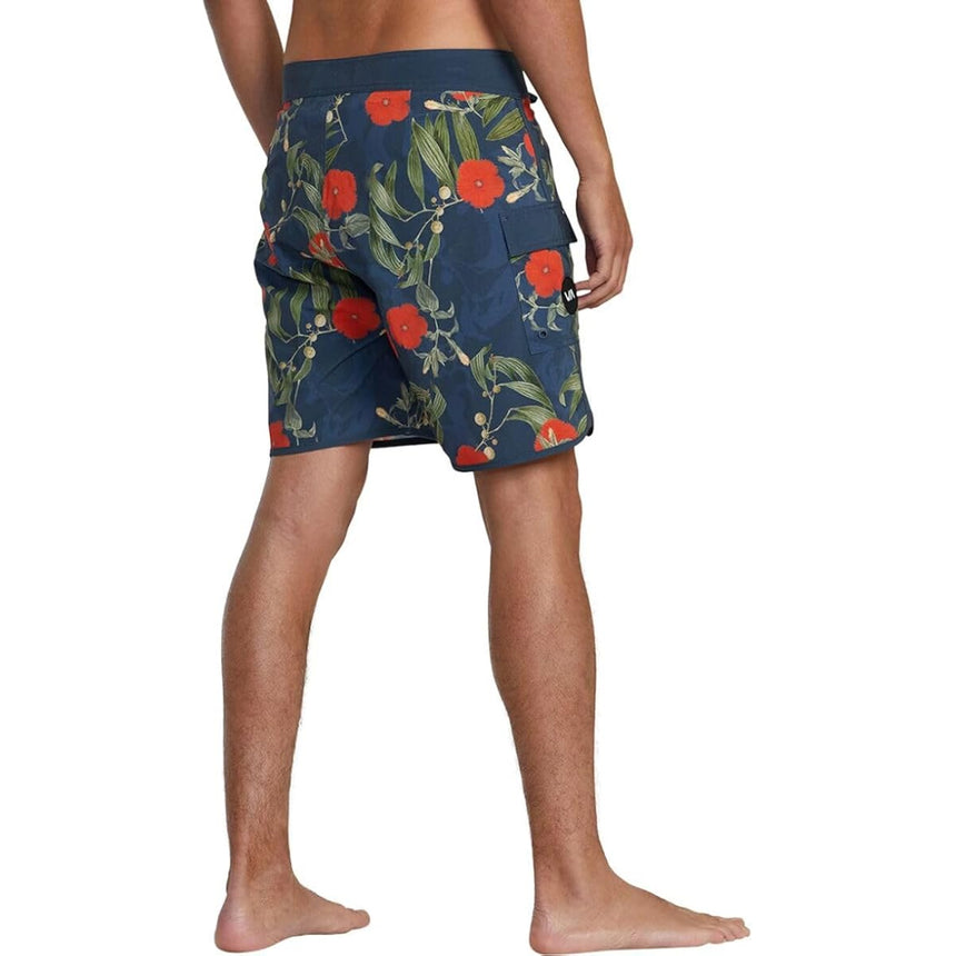 RVCA RVCA Men's Eastern Trunk 18" Black Floral 28 Mens Board Shorts