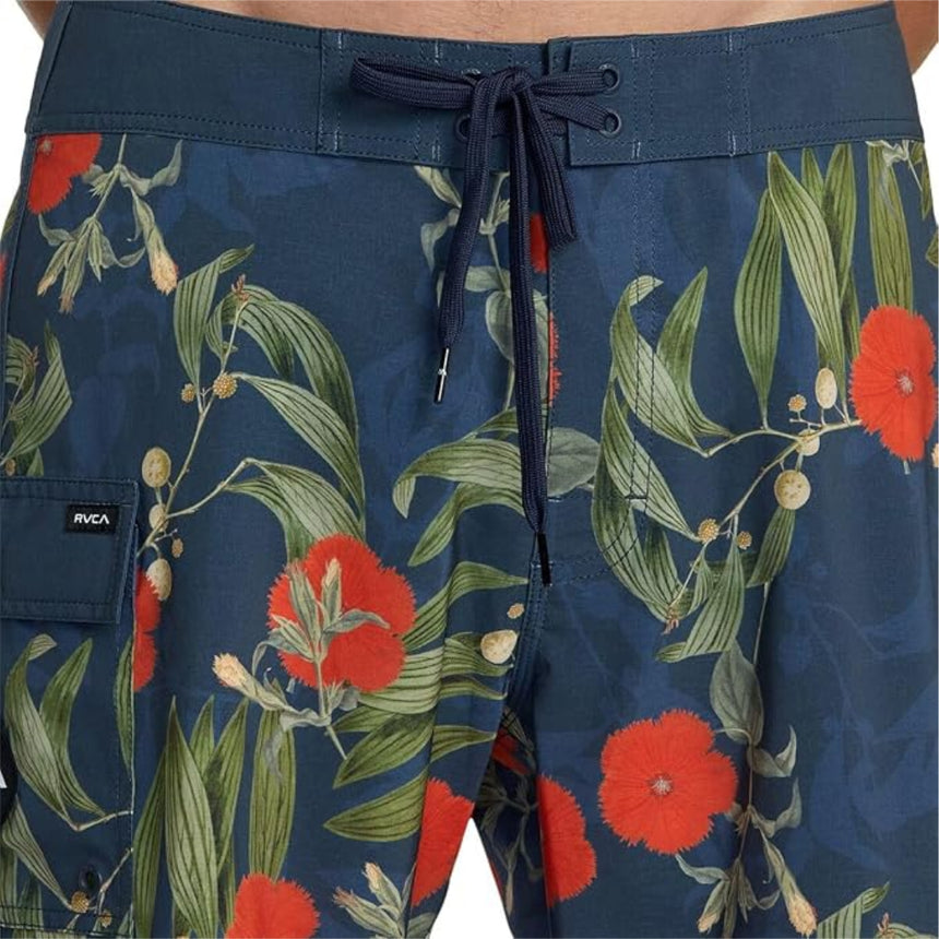 RVCA RVCA Men's Eastern Trunk 18" Black Floral 28 Mens Board Shorts
