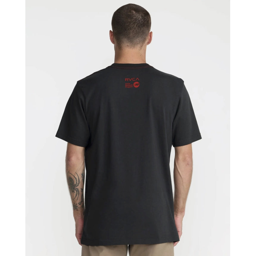 RVCA RVCA Men's Evolution Short Sleeve Shirt - Pirate Black Pirate Black S Mens T-Shirts