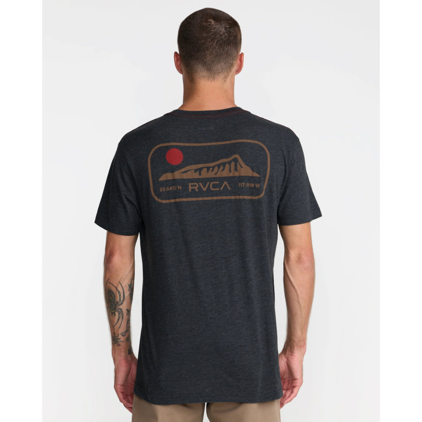 RVCA RVCA Men's Island Time Short Sleeve Shirt - Black Black S Mens T-Shirts