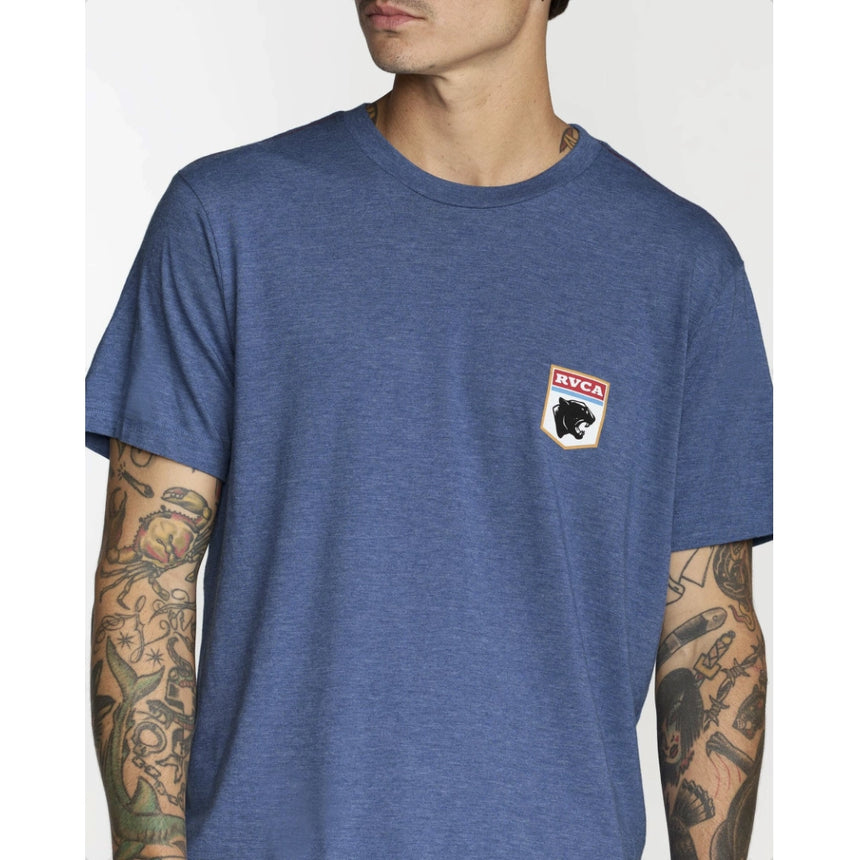 RVCA RVCA Men's Pantero Short Sleeve Shirt - Indigo Indigo M Mens T-Shirts
