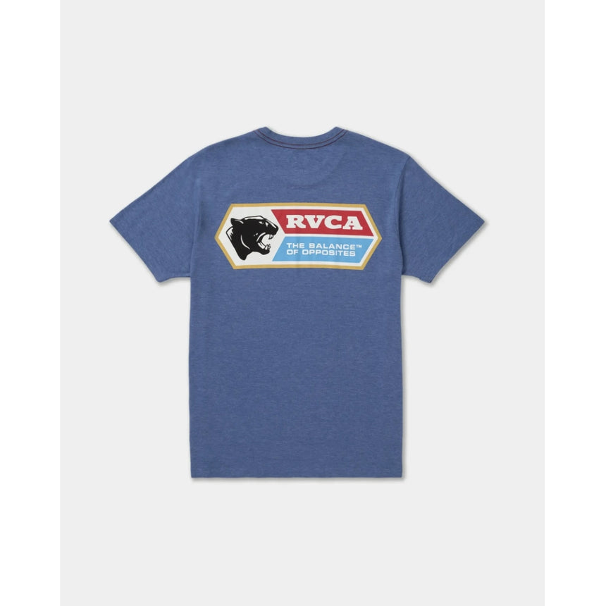 RVCA RVCA Men's Pantero Short Sleeve Shirt - Indigo Indigo M Mens T-Shirts