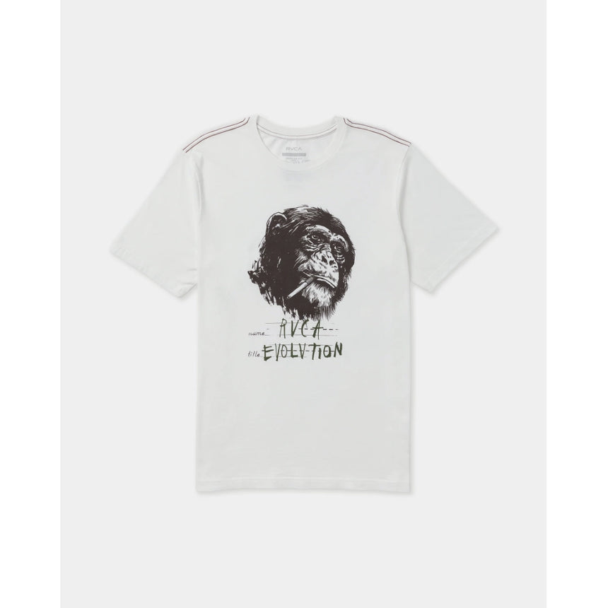 RVCA RVCA Men's RVCA Evolution Short Sleeve Shirt - Antique White Antique White S Mens T-Shirts