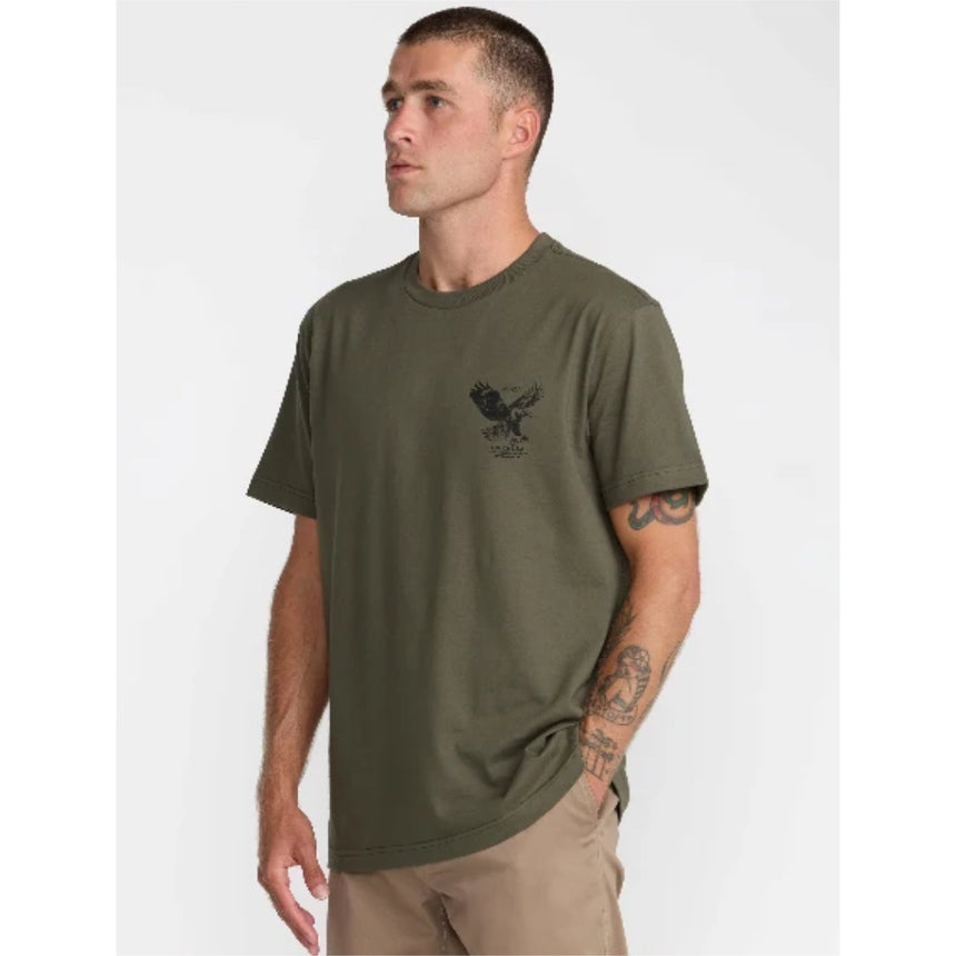RVCA RVCA Men's Soaring Short Sleeve Shirt - Fatigue Fatigue S Mens T-Shirts