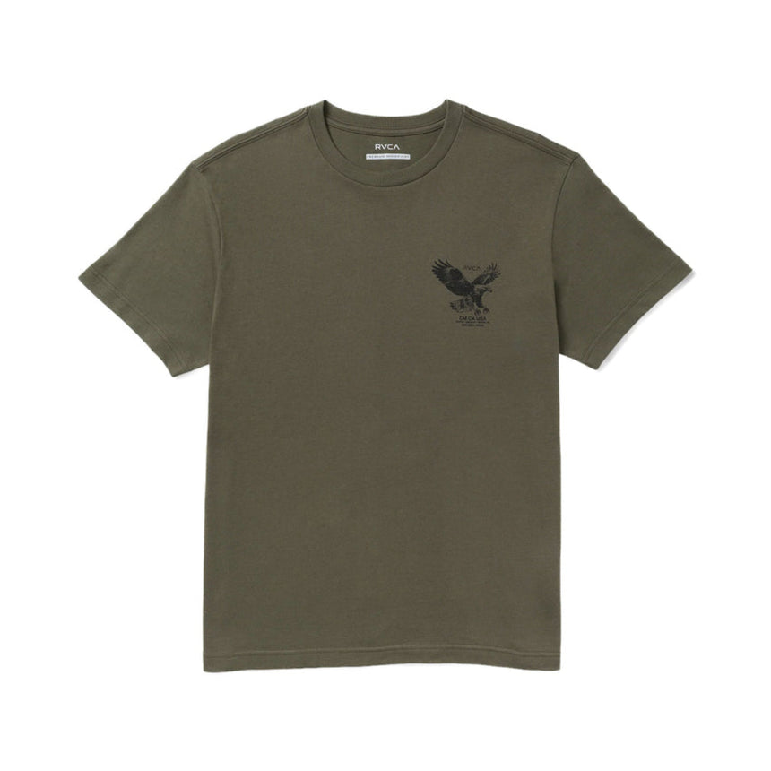 RVCA RVCA Men's Soaring Short Sleeve Shirt - Fatigue Fatigue S Mens T-Shirts