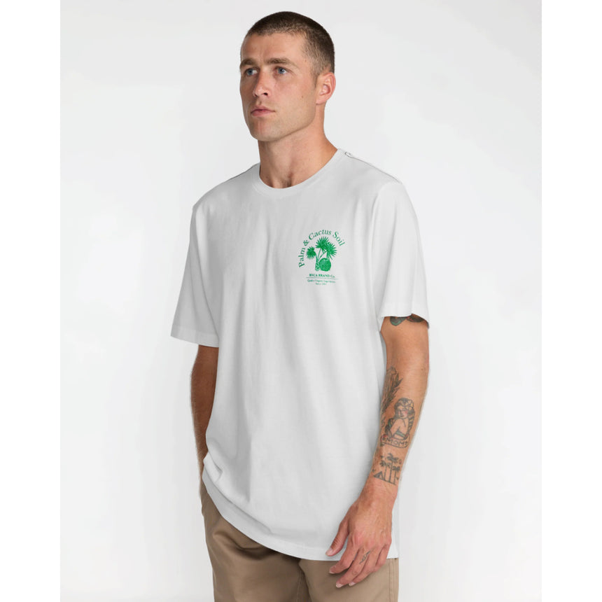 RVCA RVCA Men's Soil Co Short Sleeve Shirt - Antique White Antique White S Mens T-Shirts