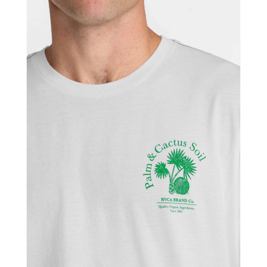 RVCA RVCA Men's Soil Co Short Sleeve Shirt - Antique White Antique White S Mens T-Shirts