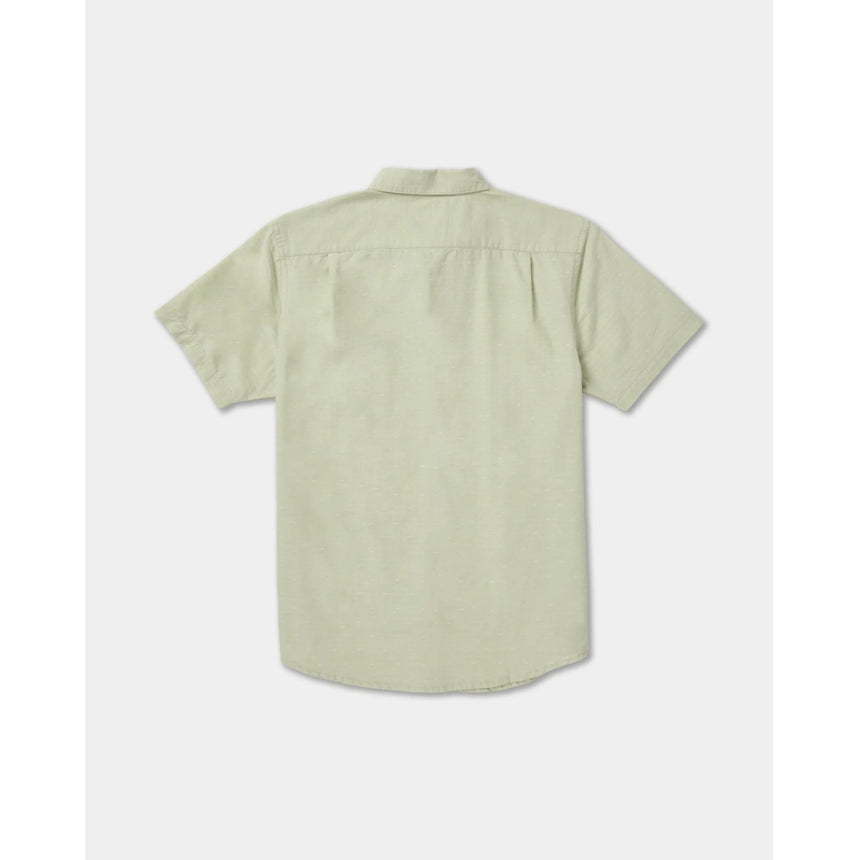 RVCA RVCA Men's That'll Do Dobby Short Sleeve Shirt - Laurel Green Laurel Green S Mens Button Up Short Sleeve Shirts