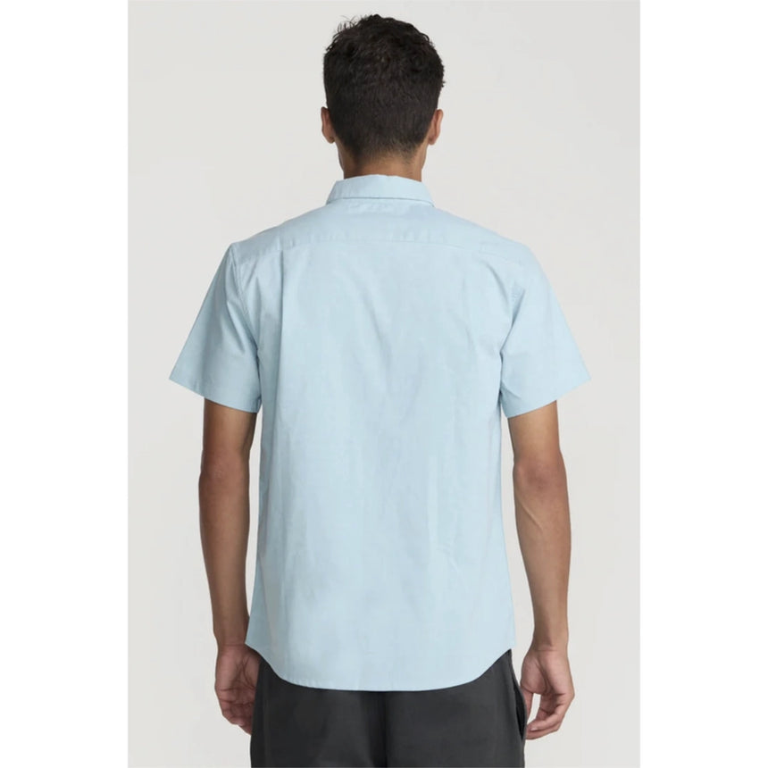 RVCA RVCA Men's Thatll Do Stretch Short Sleeve Shirt - Deep Teal Deep Teal S Mens Button Up Short Sleeve Shirts