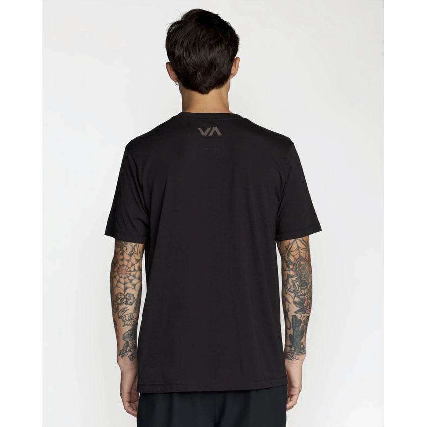 RVCA RVCA Men's VA Blur Short Sleeve Shirt - Black Black S Mens T-Shirts