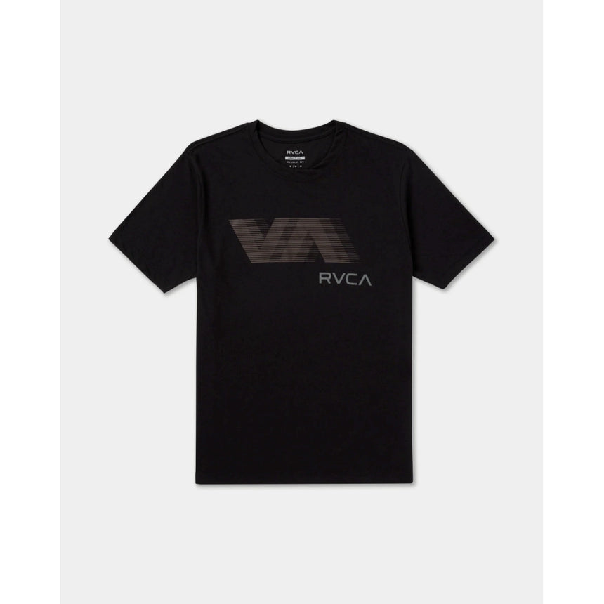 RVCA RVCA Men's VA Blur Short Sleeve Shirt - Black Black S Mens T-Shirts