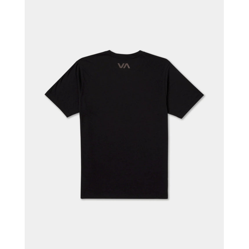 RVCA RVCA Men's VA Blur Short Sleeve Shirt - Black Black S Mens T-Shirts