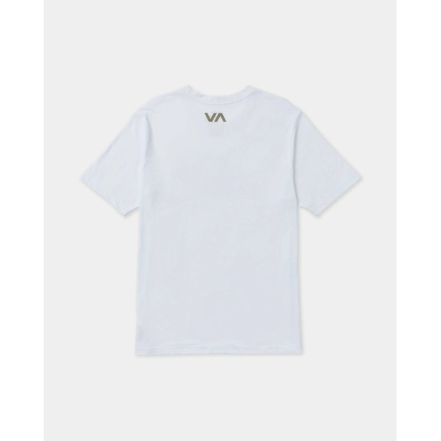 RVCA RVCA Men's VA Blur Short Sleeve Shirt - White White S Mens T-Shirts
