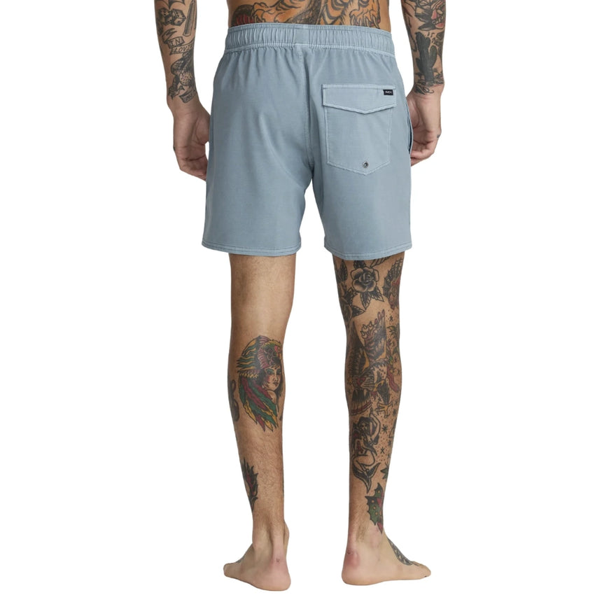 RVCA RVCA Men's VA Pigment Elastic Swim Short 16" - Lead Lead S Mens Elastic Casual Trunks