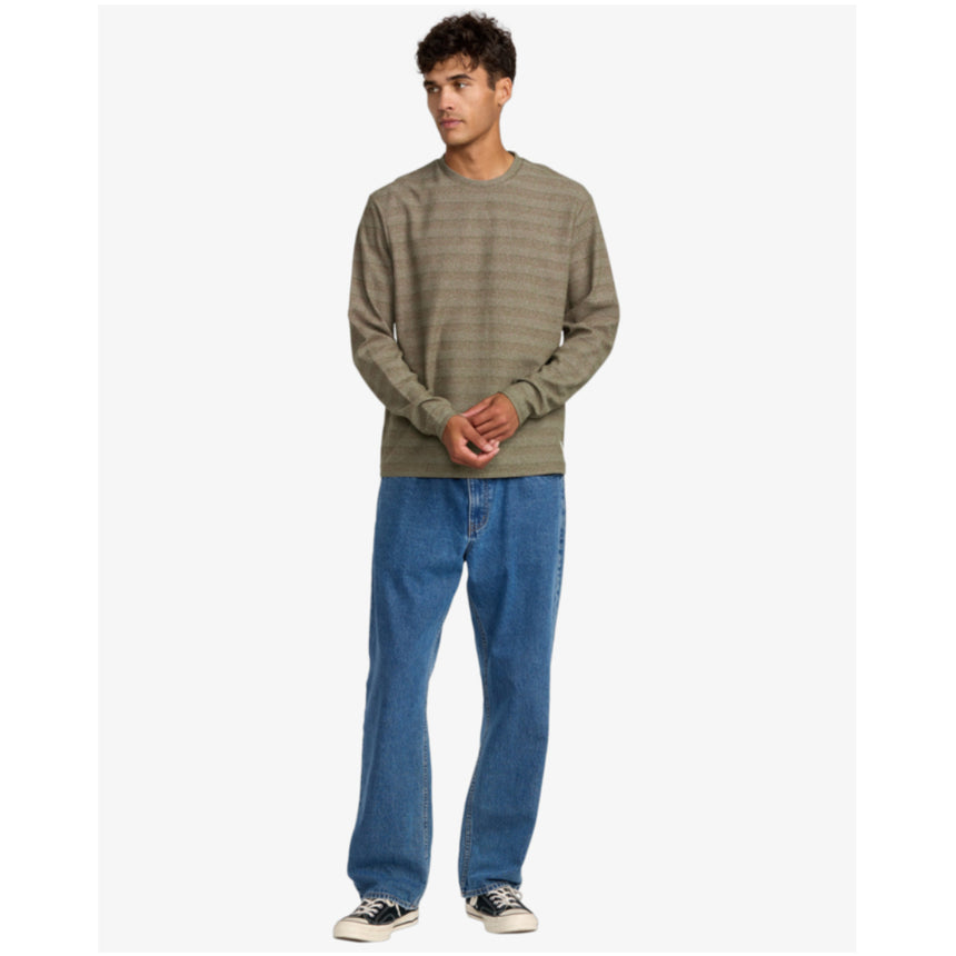 RVCA RVCA Men's Vacancy Long Sleeve Mushroom M Mens Long Sleeve T-Shirts
