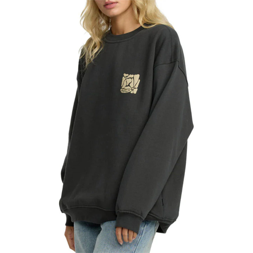 RVCA RVCA Women's Baggie Boyfriend Crew Lush Lilac XS Womens Pull Over Hoodies