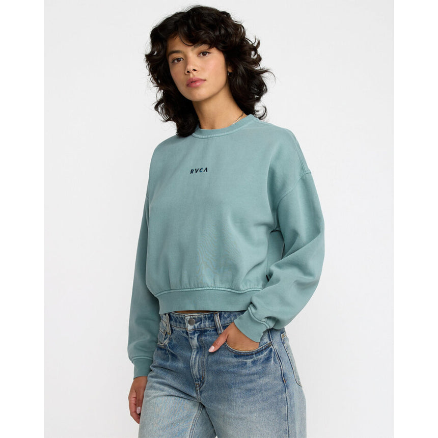 RVCA RVCA Women's Forever Fleece Vintage White S Womens Pull Over Hoodies