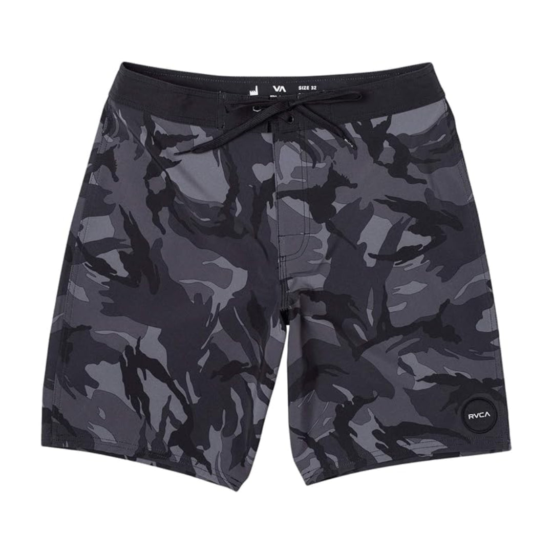 RVCA RVCA VA Print 19" Trunk Black Multi 28 Mens Board Shorts